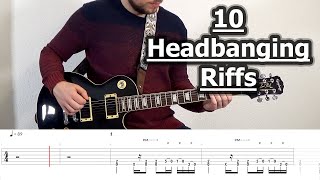 10 Headbanging Guitar Riffs (with Tabs)