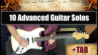 10 Advanced Guitar Solos + TAB