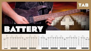 Battery Metallica Cover | Guitar Tab | Lesson | Tutorial | Blue Lava