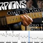 Scorpions - Coast To Coast guitar solo lesson (with tablatures and backing tracks)