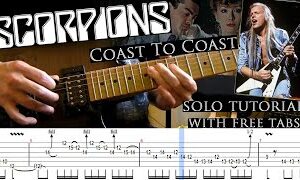 Scorpions - Coast To Coast guitar solo lesson (with tablatures and backing tracks)