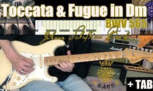 Toccata & Fugue in Dm BWV 565 (COMPLETE Cover + TAB) - J.S. BACH ⛪️ 🎹 🔥